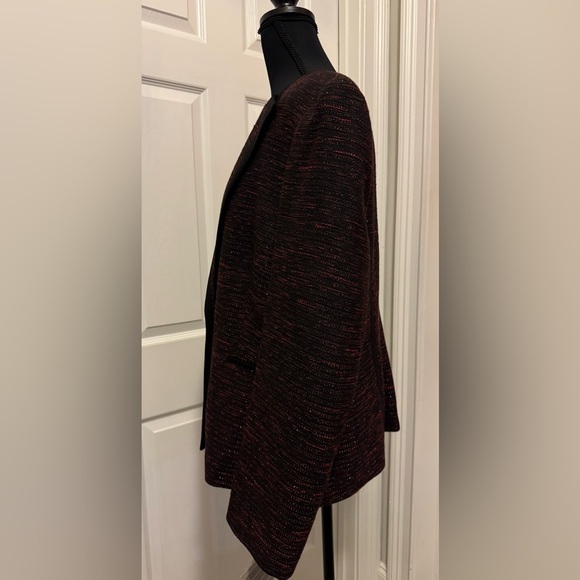 Kasper Black and Red Blazer Tailored Suit Jacket - Picture 4 of 11
